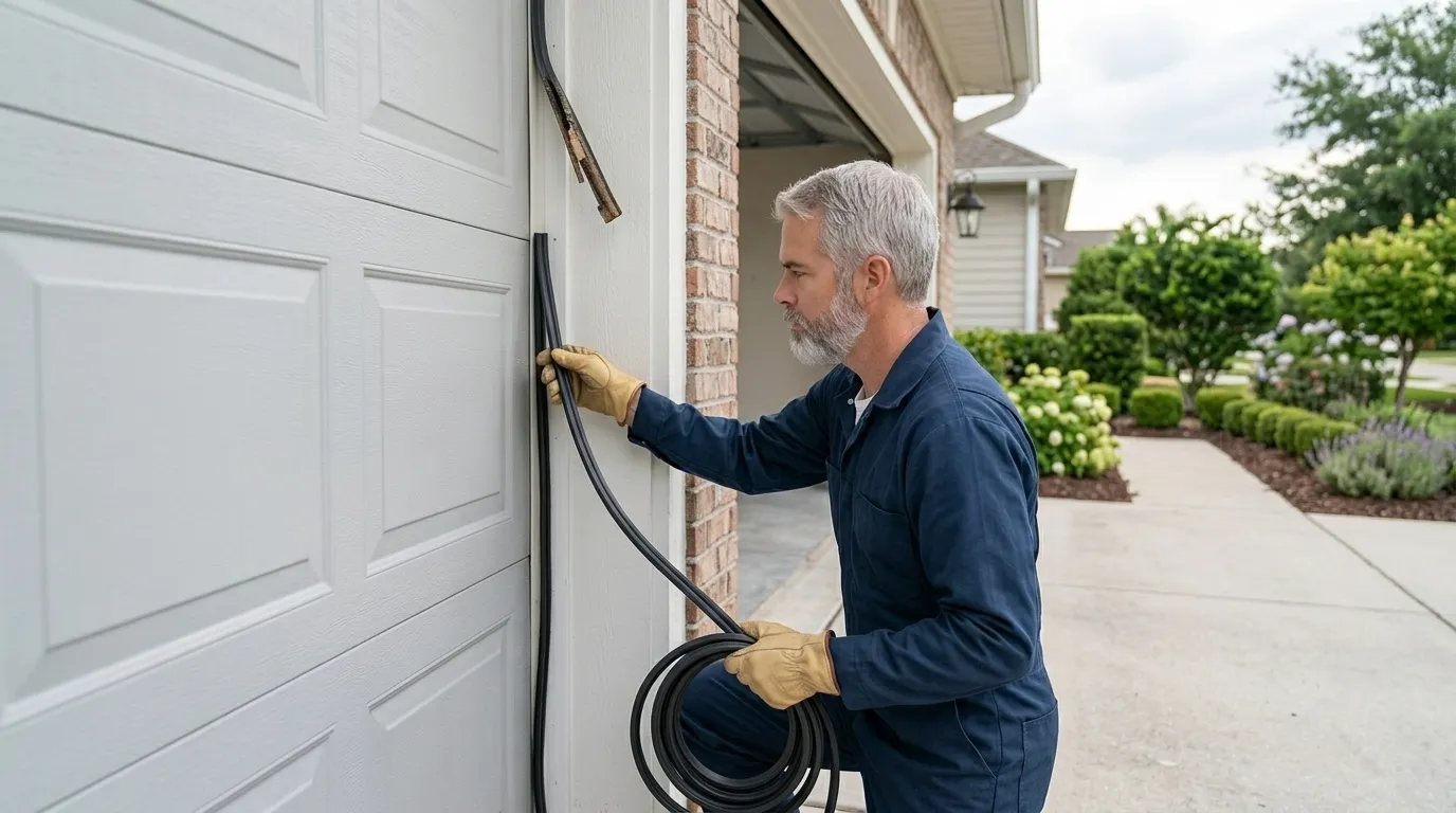 Garage door repair work in Oklahoma City, OK